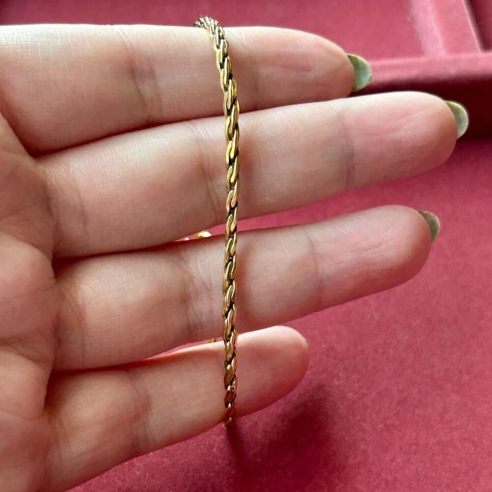 Vintage Gold Filled Chain Bracelet - Picture 5 of 7